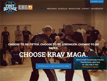 Tablet Screenshot of firstdefensekravmaga.com